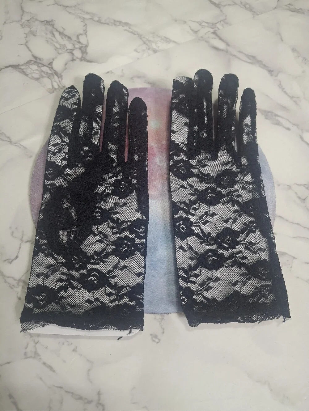 Black Lace Gloves